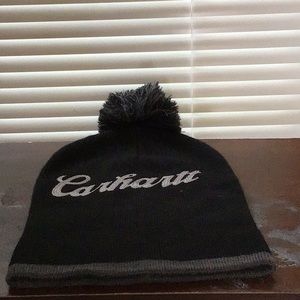 Carhart Beanie with Puff Adorable !